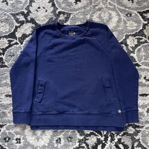 Lilly Pulitzer Luxletic Blue Crewneck Sweatshirt with Pockets Size Women's M